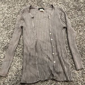 Grey Button up sweater